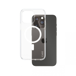 PanzerGlass CARE by &reg; Flagship Case Transparent Urban Combat w. White MagSafe iPhone 15 Pro Max mobile phone case