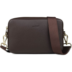 Aarni Large Crossbody Bag, dark brown/gold
