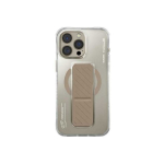 Skinarma Axon Apple iPhone 16 Pro Max 6.9" Magnetic Charging + Grip Stand phone case champagne color
