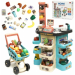 RoGer Set "Supermarket" with cash register, shopping cart and accessories
