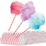 Gsg24 Paper cotton candy sticks, white-red, 500 pcs.