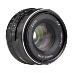 Meike 50mm F2.0 MILC (Peeglita vahetatavate objektiividega kaamera) Standardne objektiiv Must