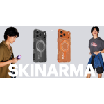 Dėklas Dėklas Skinarma Magma iPhone 17 Pro Max magnetilise laadimise jaoks grafiidist