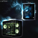 CAPTIVA PC Highend Gaming R90-031 (Ryzen 7 5700X/RTX5070 12GB GDDR7/SSD 1TB/32GB/WLAN/Windows 11 Home 64-bit)