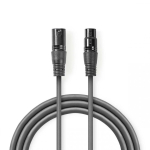 Nedis COTH15012GY05 audiokaabel XLR (3-pin) Hall