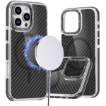 OEM kott Xiaomi Redmi Note 15 PRO 5G jaoks, kiudmaterjaliga, &uuml;hilduv MagSafe, must