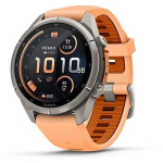 Garmin fenix 9 Pro nutikell, inReach, 43 mm, titaanist korpus Shell Pinki / Autumn Oranžini silikoonristiga