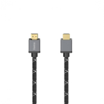 Hama 00205238 HDMI-kaabel 1 m HDMI t&uuml;&uuml;p A (Standard) Must, Hall