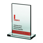 Tryumf Engraved glass trophy + paint filler