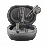 Headphones Headphones Hewlett Packard (HP) HP Poly Voyager Free 60+ UC M Carbon Black Earbuds +BT700 USB-C Adapter +Touch Screen Charge Cas