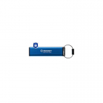 Kingston Kingston Technology IronKey Keypad 200 USB-v&auml;lkm&auml;lu 256 GB USB t&uuml;&uuml;p A 3.2 Gen 1 (3.1 Gen 1) Sinine