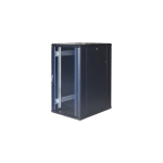 19" 19" Switching cabinet TOTEN, System G, 22U, 600x800, glass door, rear perforated door, up to 800kg, black / G6.6822.9801 / 19-G6