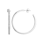 Beneto Silver earrings rings with crystals AGUP1181