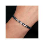 Morellato Timeless men's two-tone bracelet with diamonds SAUK04