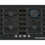 Bosch Serie 4 PNP6B6K40 pliidiraud Must Sisseehitatud 60 cm Gaas 4 tsoon(id)