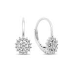 Brilio Brilio Silver Timeless silver earrings with clear zircons EA417W