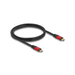 DeLOCK 80098 USB-kaabel USB 3.2 Gen 2 (3.1 Gen 2) 1 m USB C Must, Punane