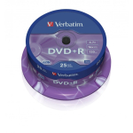 Verbatim DVD+R Matt Silver 4,7 GB 25 tk