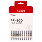 Canon PFI-300 tindikassett 10 tk Originaal Must, Sinine, Ts&uuml;aan, Hall, Magenta, Fotomust, Fotomagenta, Punane, Kollane