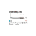 Hand Hand tap RUKO G DIN 5157 HSS G 3/4"