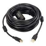 Microconnect USBAB20B-ACTIVE USB-kaabel USB 2.0 20 m USB A USB B Must