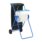 Lorika Kimberly-Clark Kimberly-Clark 6155 - Mobile stand / dispenser on wheels for fabric rolls, steel - blue