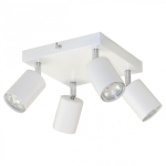 Hanging Hanging lamp Orno DOA SP4, wall and ceiling lamp, GU10 max. 4x50W, IP20, white, square