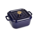 Zyle Square enameled cast iron pot ZY08BLKI