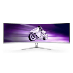 Philips Evnia 8000 49M2C8900L/00 PC lamekuvar 124,2 cm (48.9") 5120 x 1440 pikslit Dual QHD QD-OLED Valge