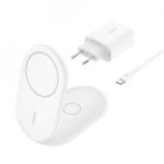 Belkin BoostCharge K&otilde;rvaklapid, Nutitelefon Valge USB Traadita laadimine Kiirlaadimine Hoonesisene