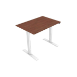 Desk, Desk, electrically adjustable, 75x120 cm, gaps 500 mm, white, load capacity 70 kg, ergo