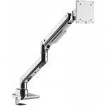 Mozi Infinity Line monitor arm, polished aluminum