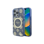 Case Case Guess GUHMP16XH4PYEEB iPhone 16 Pro Max 6.9" blue/blue hardcase IML Peony On 4G Background MagSafe