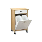 Bar Bar on wheels with waste collection basket, oak sonoma, Kesper