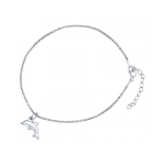 Silvego Silver anklet with dolphin ZT151095VSW