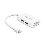 DeLOCK 0.16m DisplayPort/VGA + HDMI + DVI 0,16 m Mini DisplayPort VGA (D-Sub)+ HDMI + DVI Valge