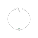 Brilio Brilio Silver Charming silver bracelet with colored zircons BRC17WRBW