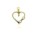 Brilio Brilio Silver Brilio Silver Stylish gold-plated pendant PT06Y