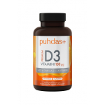 Puhdas+ Premium D3-vitamiin 100 &micro;g, 120 kapslit