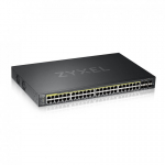 Zyxel GS2220-50HP-EU0101F v&otilde;rgul&uuml;liti Juhitav L2 Gigabit Ethernet (10/100/1000) Power over Ethernet tugi Must
