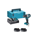 Makita DDF484RGJ Cordless drill, 18 V, 2x 6.0 Ah Li-ion, 54/36 Nm, 1.6 kg, LED, MAKPACK