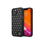 Case Case Mercedes Mercedes MEHCP13SESPBK iPhone 13 mini 5.4 inch black/black hardcase silver star pattern