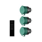Tarmo Remote-controlled sockets, for outdoor use, 3 pcs