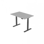 Extra Extra Digital Professional adjustable height desk, 139cm x 68cm, grey
