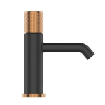 Invena Washbasin faucet Starlight BU-78-014-V black, gold sp.