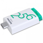 Philips USB 3.2 256GB Click Series Gen 1 USB-C USB-v&auml;lkm&auml;lu USB t&uuml;&uuml;p A 3.2 Gen 1 (3.1 Gen 1) Valge