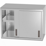 Szafka Szafka wisząca gastronomiczna su drzwiami suwanimi nierdzewna spawana 80x40x60 cm - Hendi 814178