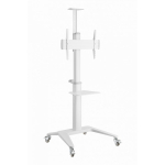 Gembird Aluminum TV floor stand with caster wheels, 37\" - 70\", baltas |