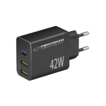EZC106K EZC106K Esperanza charger connected to the network 42w usb-c pd 30w / 2x usb-a 12w