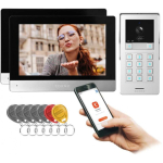 Orno GAYD MULTI2 Two-Family Video Intercom Kit 2 Wire 8 Inch Wi-Fi Touch Screen 2 MP Full HD RFID Encrypter